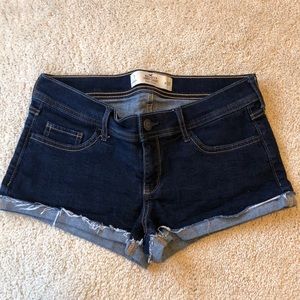 Hollister dark wash shorts